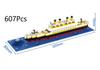 Kleine Deeltjes Bouwsteen Assemblage Speelgoed Titanic Reusachtige Jongen Meisje Puzzel Cruise Schip Baksteen Model Kit Bureau Verjaardagscadeau Kind