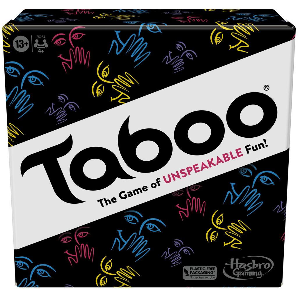 Hasbro Gaming Taboo Classic Game, Party Word Guessing Game for Adults and Teens, Board Game for 4+ Players, Ages 13+