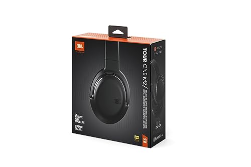 JBL TOUR ONE M2 Hybrid Noise-Canceling, Bluetooth-Enabled, Multipoint, Over-Ear Headphones, Black (JBLTOURONEM2BLK)