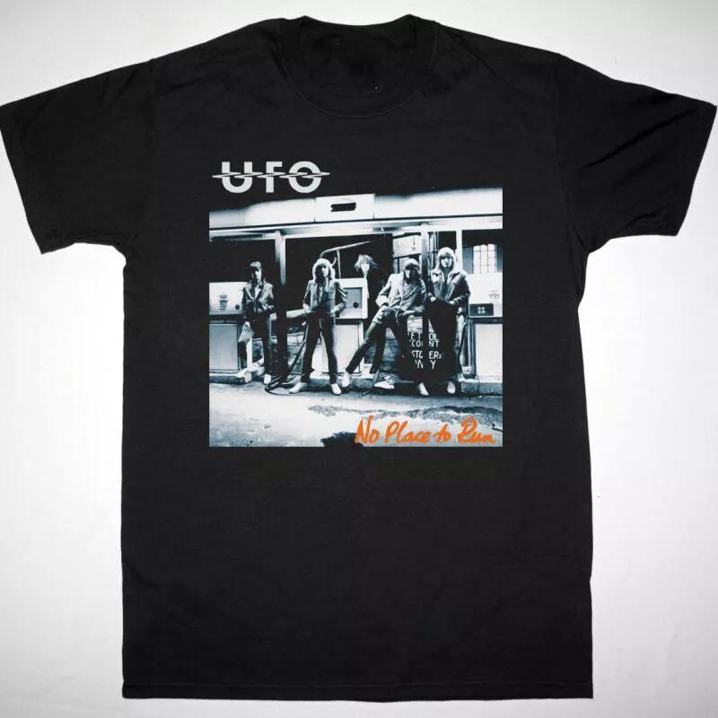 

UFO NO PLACE TO RUN T-shirt Black Cotton Unisex All Sizes S to 5XL LII167 Unisex T-Shirt S