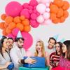 Pink Balloons Garland Rose Red Orange Balloon Arch Kit Bride Shower Wedding Home Kid Birthday Party Graduation Decoration Globos
