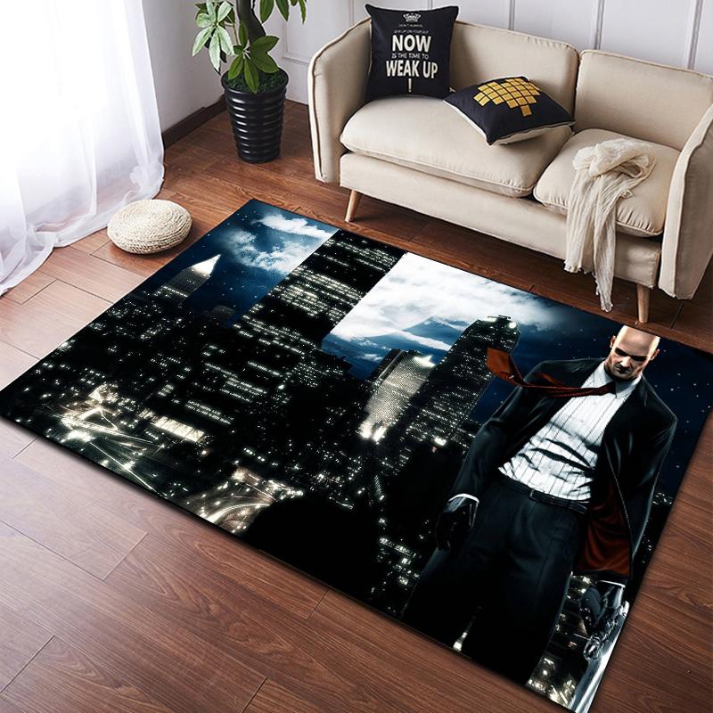 Games Hitman Carpet Kitchen MatEntrance Doormat Bedroom Floor Decoration Living Room Carpet Bathroom Anti-slip Rugs Bedroom