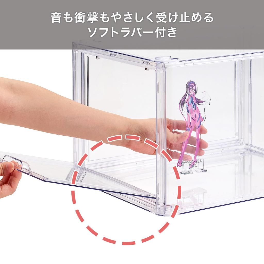 Tenma Figure Display Easy Collectible Display Clear Display Merchandise Storage 39cm W x 30cm D x [Official Exclusive] Case, 3-Tier, Assembly,