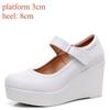 Fashion Genuine Leather Shoes Platform Wedges Mary Janes Women Autumn 2025 High Heels Pumps for Office Model