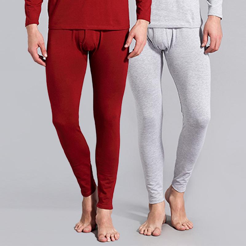 Water Fox Men's Combed Cotton Lycra Autumn Warm Casual Home Pants