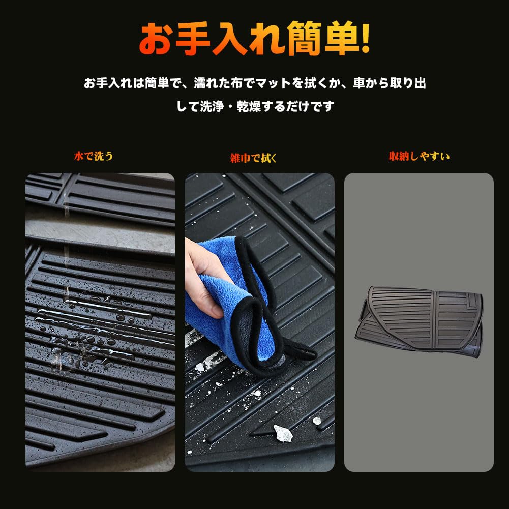 Compatible with 30 Series and Late Luggage Trunk 3D Car Cargo Car Supplies Vellfire/Alphard (Early Models) Mat, Mat, Mat, Foldable, Stain-Resistant,