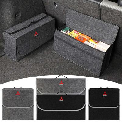 Car Soft Felt Storage Bag Organizer Cars Foldable Trunk Bag For Lancer 9 Ex Evo ASX L200 Colt Pajero Sport