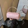 Nylon Small Oval Crossbody Bag For Women With Zipper Closure And Macaron Colors