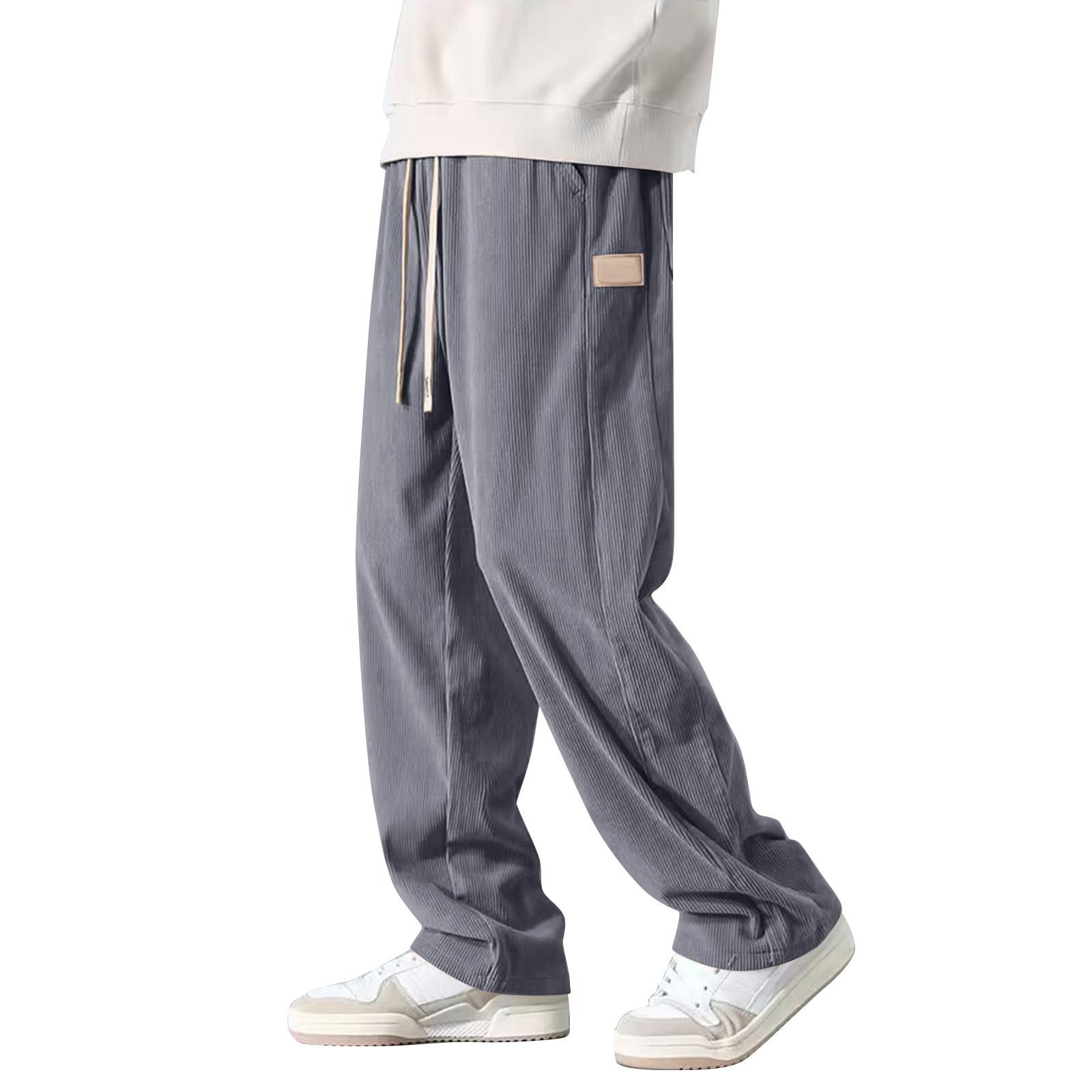 

Мужские однотонные вельветовые брюки Мужские повседневные модные брюки XXXL