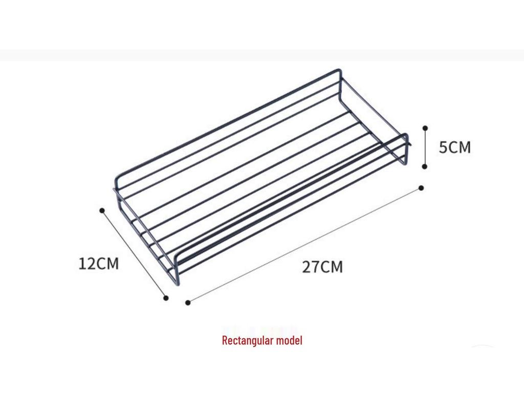 Punch-Free Iron Art Wall-Mounted Bathroom & Kitchen Corner Shelf