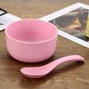 Wheat Straw Bowl Set Unbreakable Lightweight Food Safe For Kitchen Daily Use Camping Picnic Nordic-Style Bowl