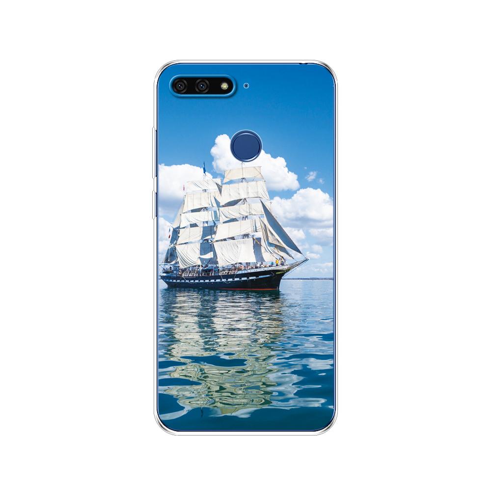For Huawei Honor 7C 5.7 Inch Case Cover Soft Silicone TPU Cute Cover Back Protective Phone Case For Huawei Honor 7c Aum-L41 Bags