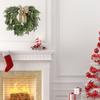 20 Inch Christmas Wreath For Front Door Real Touch Norfolk Pine Wreath
