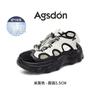 Augusteng sports sandals women's 2025 new summer hollow mesh elastic band outdoor river climbing sandals