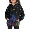 Girls' Hooded Tie-Dye Sweatshirt - Pullover Print Top