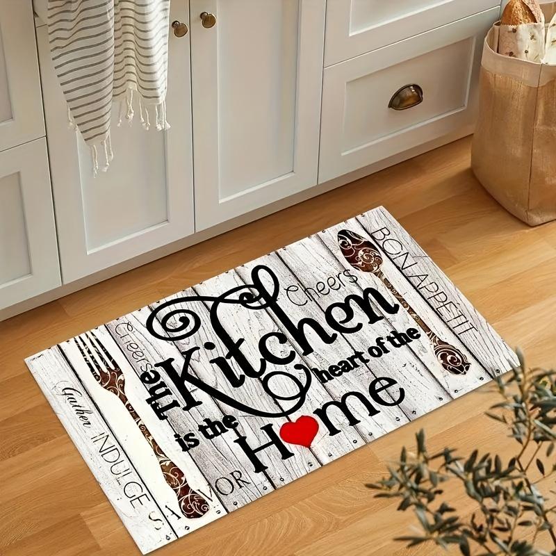 Soft Kitchen Rug Anti-Fatigue Kitchen Rug Waterproof Non-Slip Rugs Set Runner Rug Absorbent Machine Washable Carpet For Kitchen