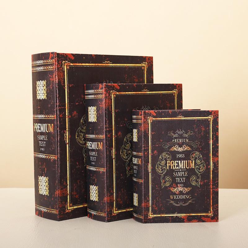 Retro Simulation Book Storage Box - Creative Bookshelf and TV Cabinet Ornament