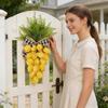 Easter Turnip Wreath, Artificial Flowers, Green Plants, Home Decoration, Door Hanging, Easter Decoration, Egg Hanging Ornament