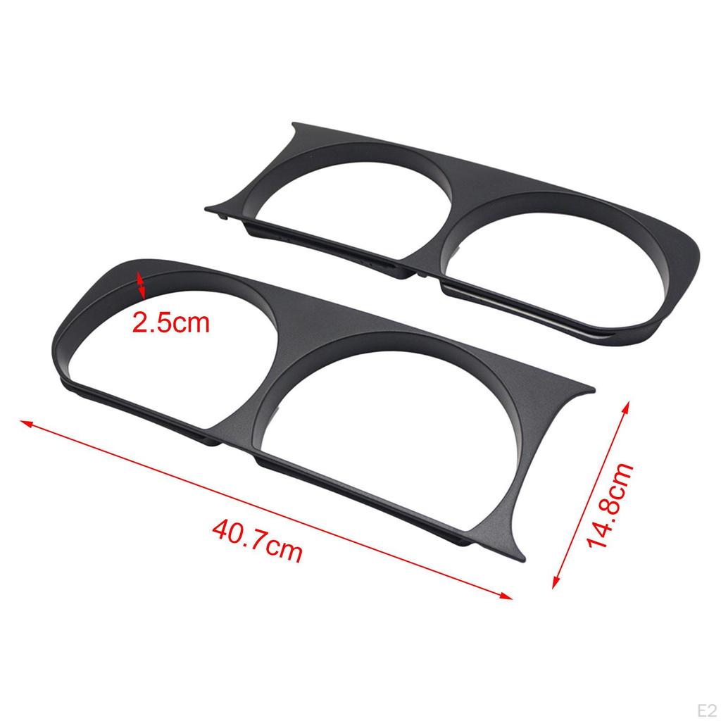 Headlight Bezel Set 68051527AA Easy Installation Repair Parts Spare Replaces Professional Left