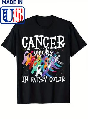 Cancer Sucks In Every Color Fighter Fight Cancer T-Shirt