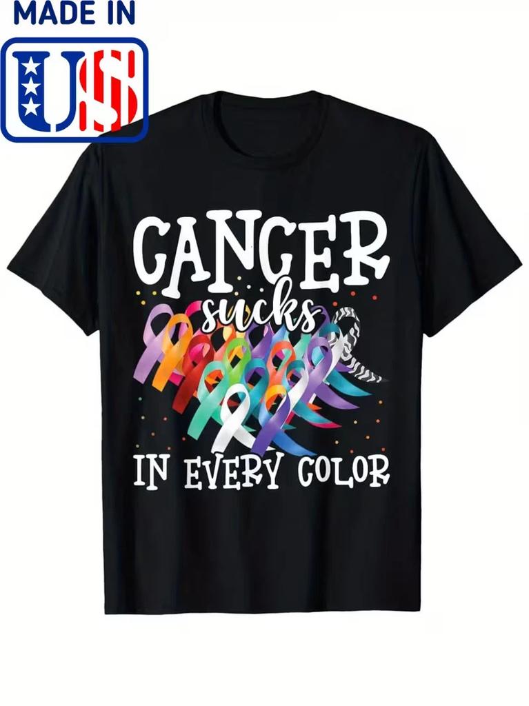 Cancer Sucks In Every Color Fighter Fight Cancer T-Shirt