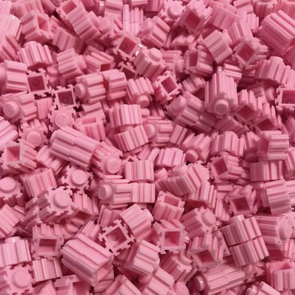 

Brick World Tok Tok Play Color Deform Block Подставка на молнии Сменный блок 500p, светло-розовый, популярные корейские игрушки