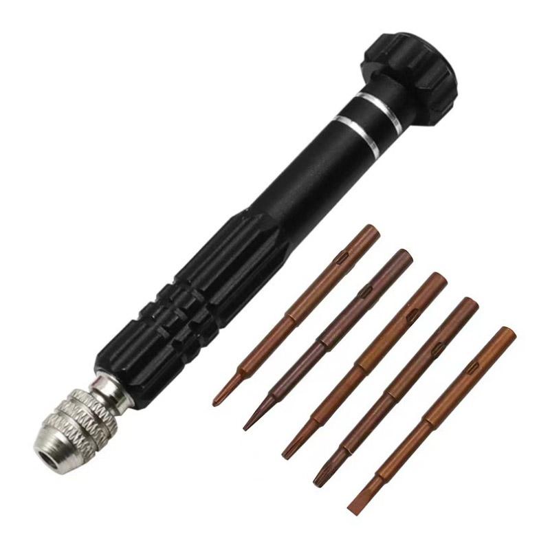 1 Stück 5-in-1 Multifunktionales Kleines Schraubendreher-Set Reparaturwerkzeug für Uhr Brille Elektronik Handy Schmuck Uhrenzubehör