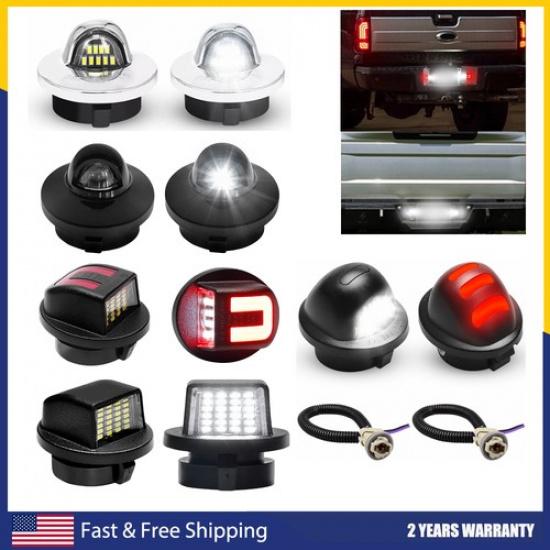 LED Plate Rear License Light Tag Bumper For Lamp Assembly Ford F150 F350 F250