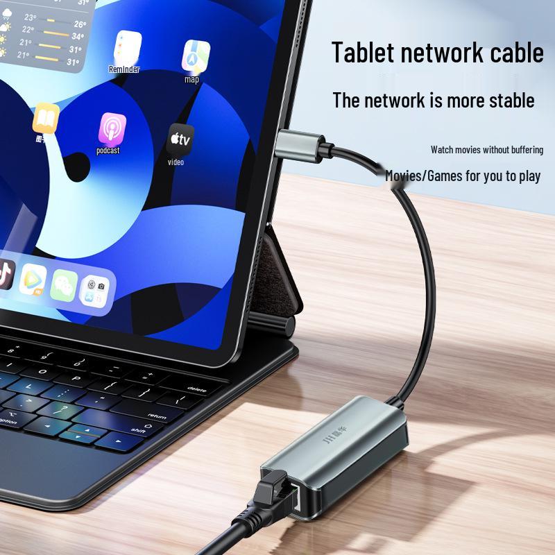 Jinghua Type-C to Gigabit Ethernet Adapter: 3.1 to RJ45 Driver-Free External Network Card