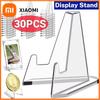 Xiaomi 1-30 Pezzi Supporti Espositori in Acrilico Trasparente per Monete Cavalletti Piccoli Supporti per Carte da Gioco Collezionabili Organizer per Carte di Idoli Kpop