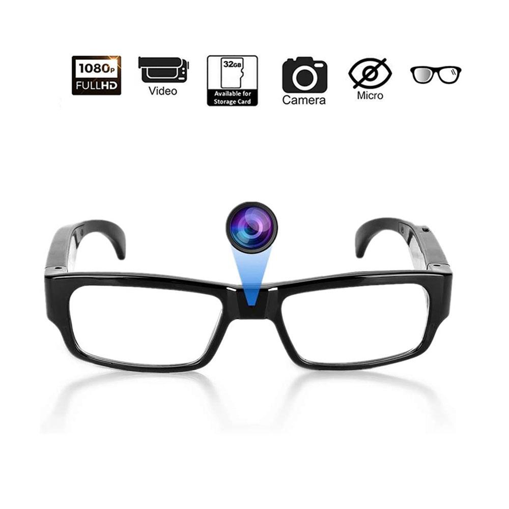 1080P HD Camera Glasses Cycling Glasses Wearable Sports Surveillance Camcorder 120° Wide Angle Outdoor Cycling Sports DVR Video Recorder Glasses