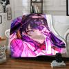 1pc Genshin Impact Beelzebul1 Blanket, Gift, for Men and Women, Soft Blanket, Good for Sofa Bed Couch Travel, Lightweight Flannel Blanket