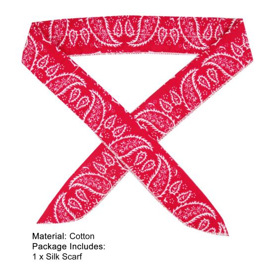 Leaves Print Long Cotton Ice Scarf Cold Feeling Neck Cooling Scarf Towel Fashion Accessory