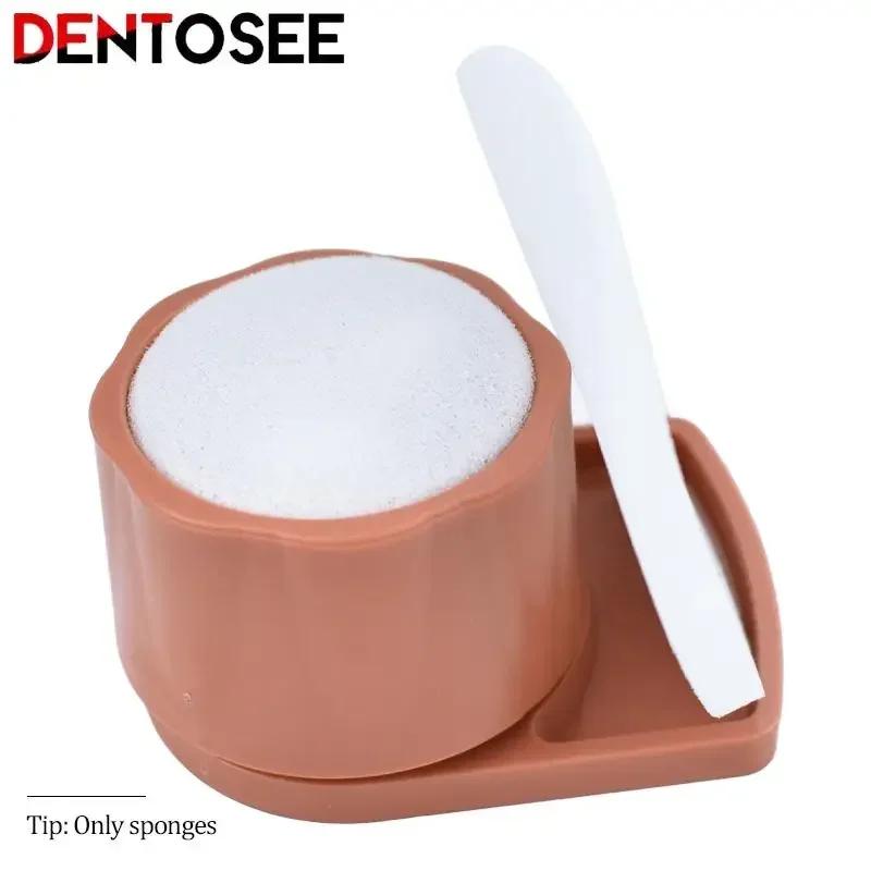 50Pcs/box Disposable Clean Sponge Pad Soft Dental Endo Files Cleaning Foam Stand Replacement Foam Teeth Whitening Tools