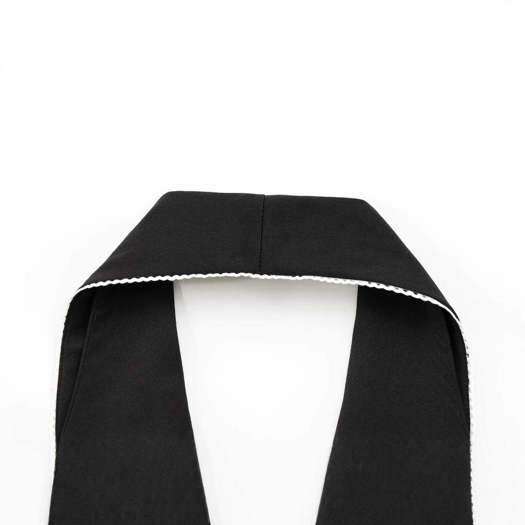 2025 Spring Women's European & American Style Halter Top with Bow Decor & Patchwork