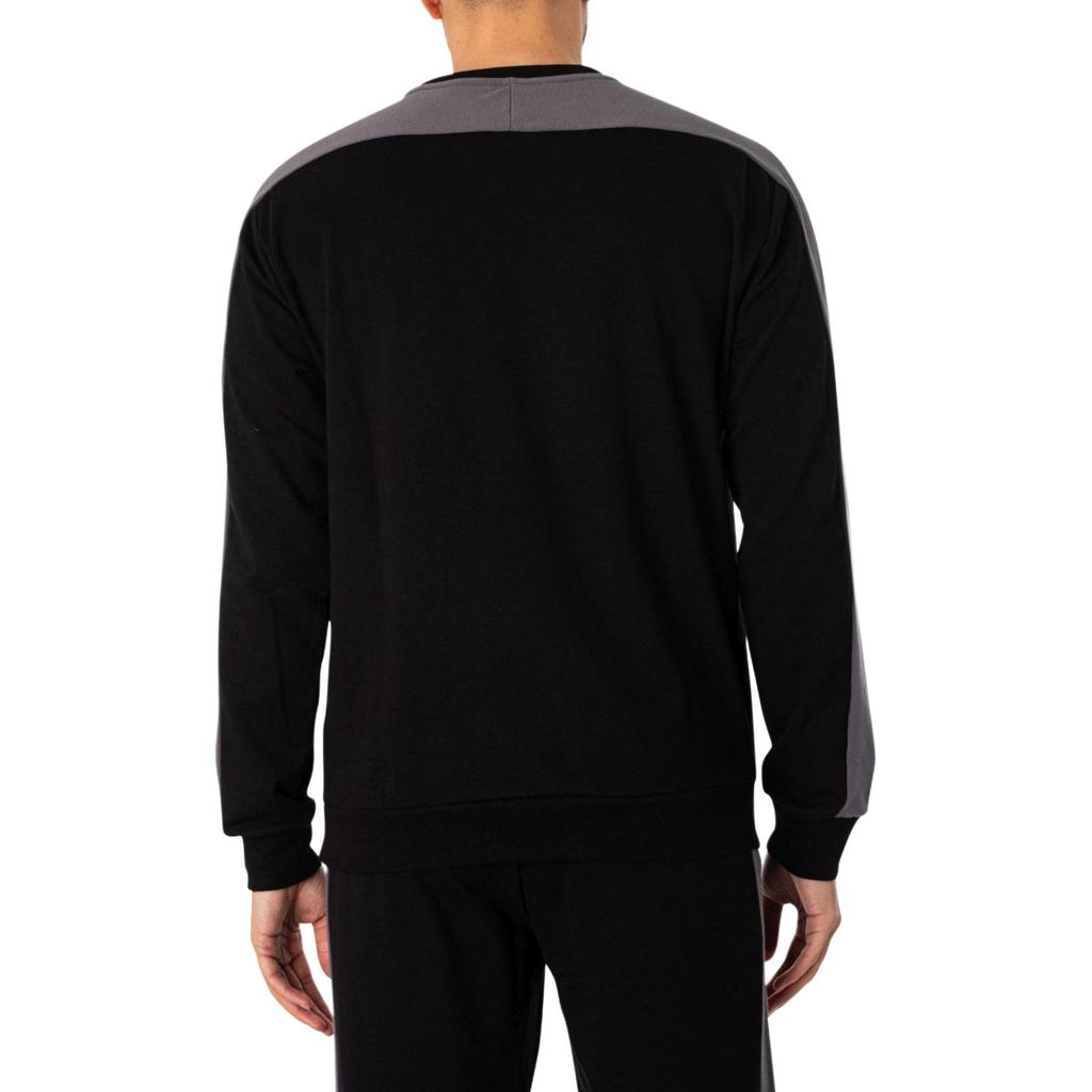 Emporio Armani EA7 Letter Logo Pattern Casual Sports Suit Men Suit Black 3DPV09-PJLIZ-1200