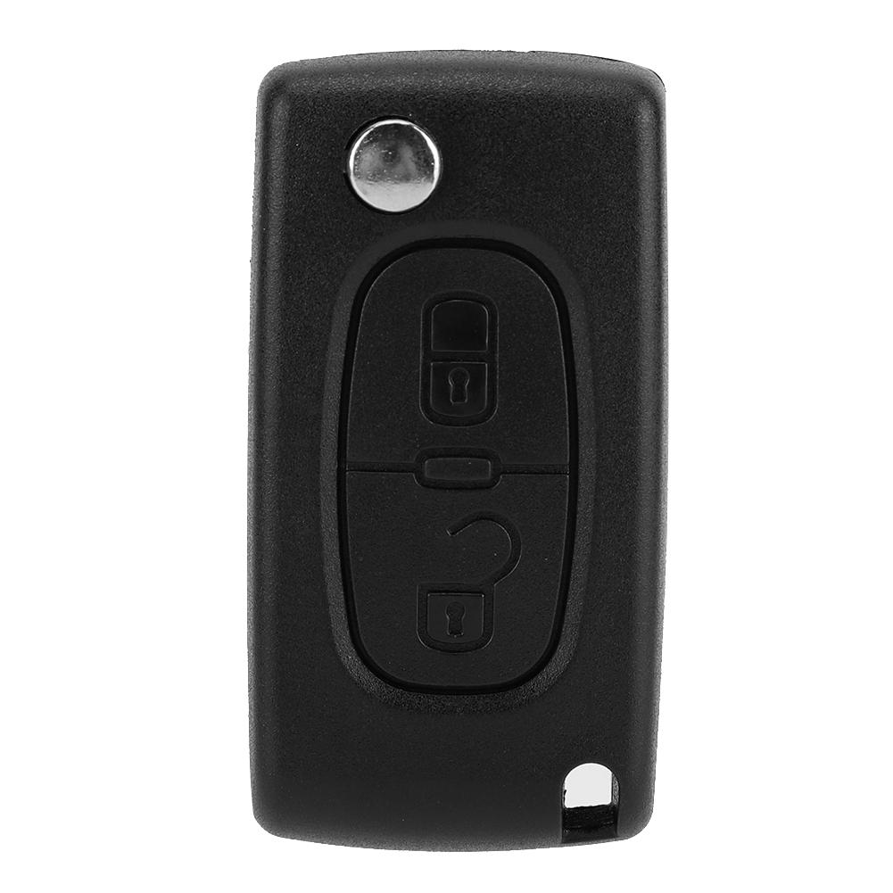 2 Button Remote Key Fob Case  Cover Fit For  2008 3008 5008