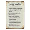 Lustiges Motivations-Blechschild 20x30 Retro Vintage Metall Wandkunst Inspirierendes Zitat Dekor