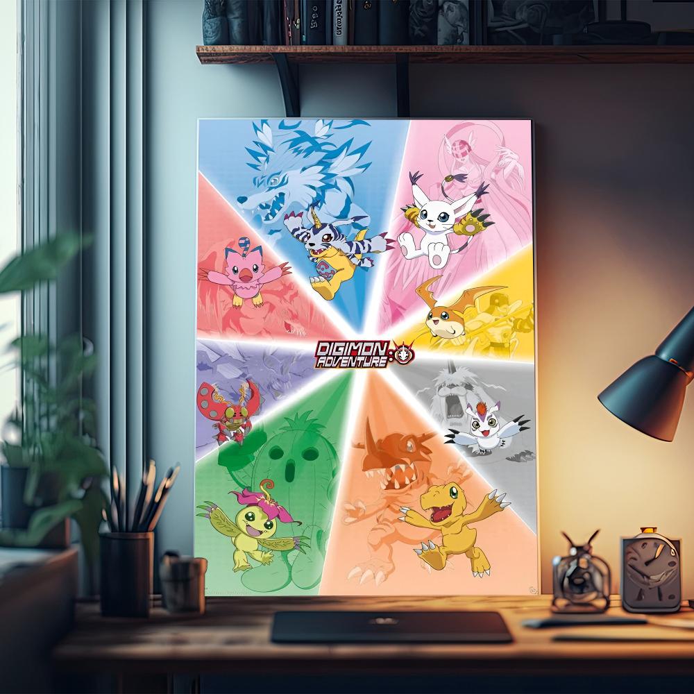 

Аниме Цифровой Монстр Дигимон Хорошего Качества Печати и Постеры Водонепроницаемая Бумага Наклейка Кофейня Бар Постеры Наклейки На Стены 21cm×30cm NoFrame