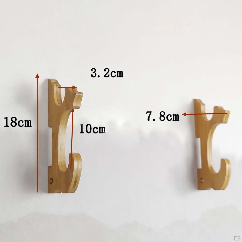 Elegant Wall Mounted Sword Display Stand for Multiple