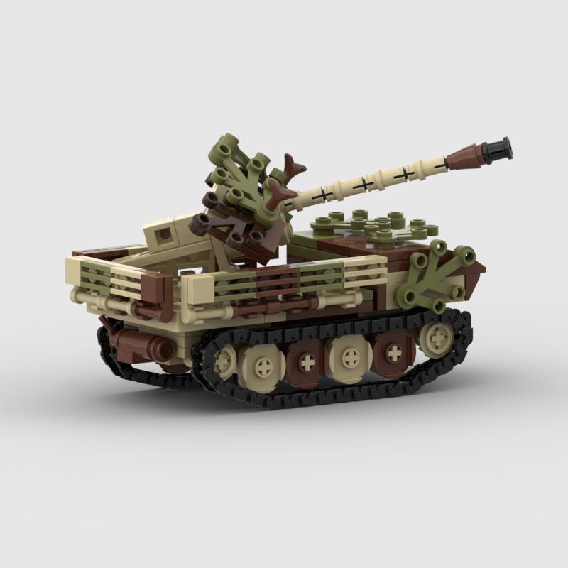 MOC Bausteine kleine Teile Tarnung Panzer Bausteine Zweiter Weltkrieg Panzer Blitzkrieg Spielzeug für Jungen und Mädchen Geschenke
