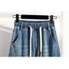 DIMANAF 2026 Primavera Estate Donna Taglie Forti Jeans Nuova Moda Pantaloni Lunghi da Donna Denim Cotone Oversize Gamba Larga