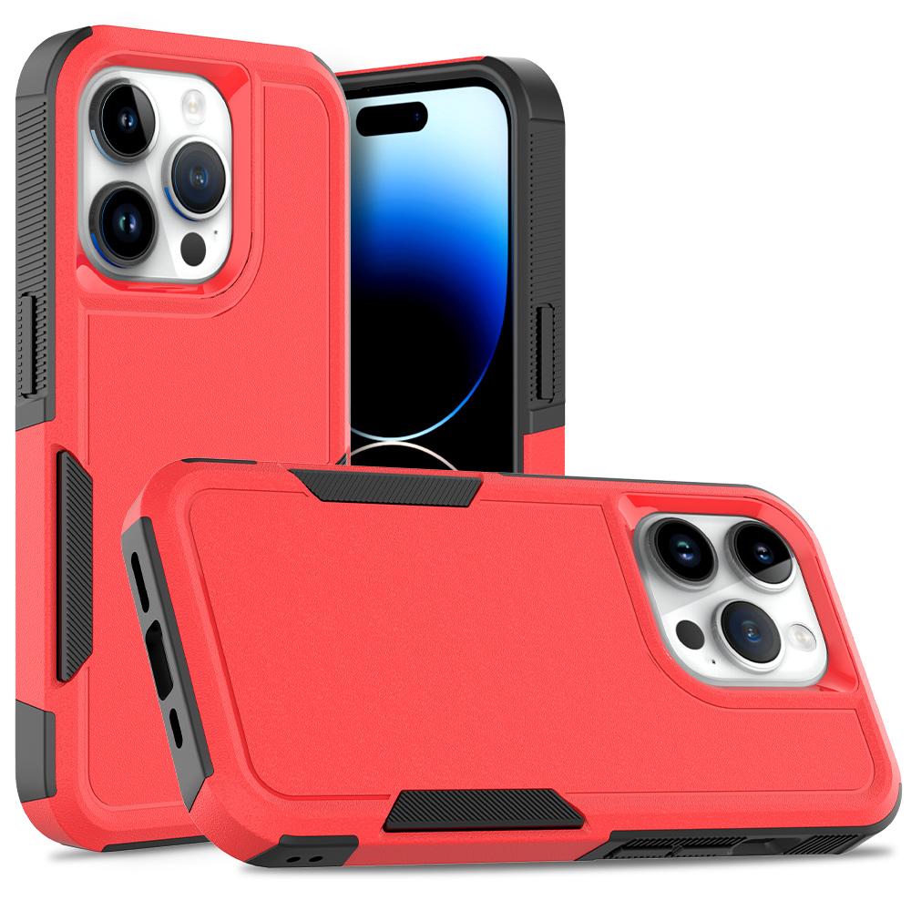 

For iPhone 15 Pro Anti-scratch Phone Case PC+TPU Shockproof Back Cover Red