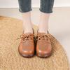 2026 Spring Summer Genuine Leather Women Casual Shoes Comfort Flat Round Toe Mother Shoes for Daily Wear Plus Size 41
