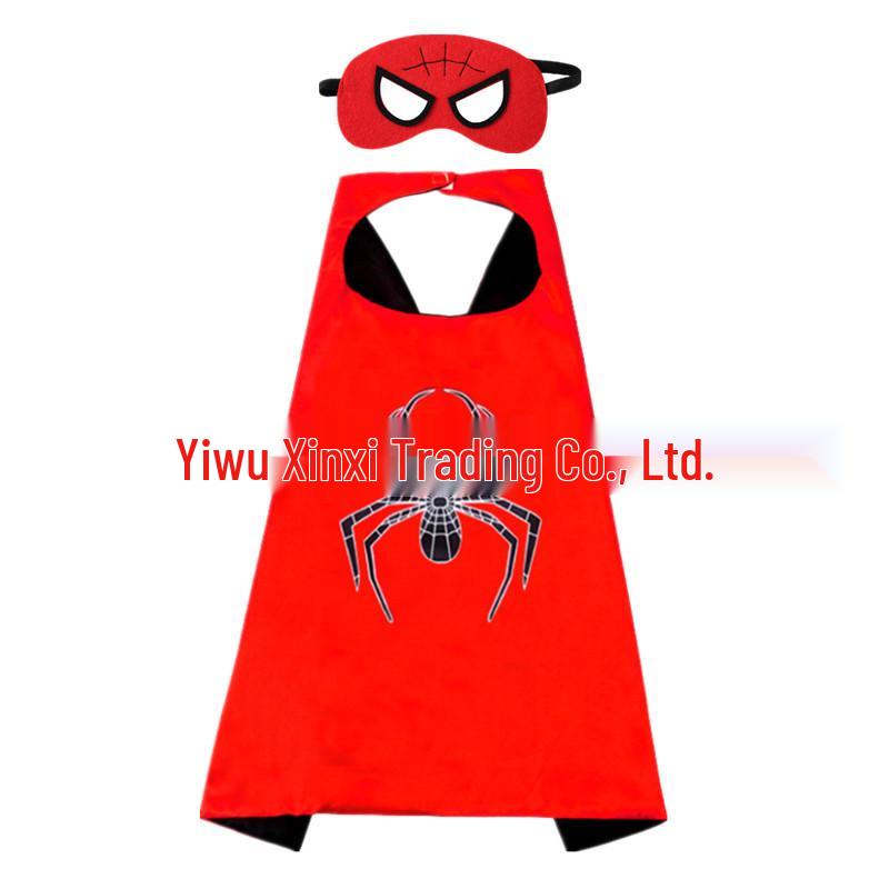 Kids' 3D Superhero Cape Costume for Halloween & Parties