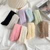 Women Socks Home Twist Mid-Tube Thickened Coral Velvet Floor Socks Sleeping Socks Towel Socks Supersoft
