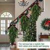 1pc50cm Simulated Soft-Glue Norfolk Needle Wall Hanging Christmas Tree Upside Down Vine Green Plant Holiday Decoration