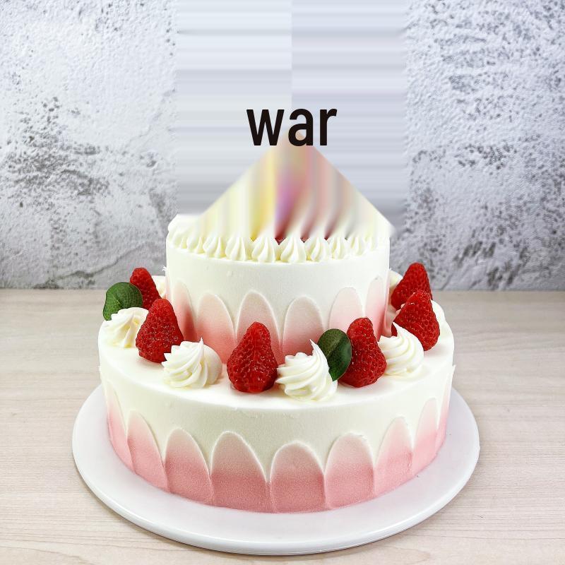 2025 Europäisches zweistöckiges Obstkuchenmodell für Ausstellungszwecke