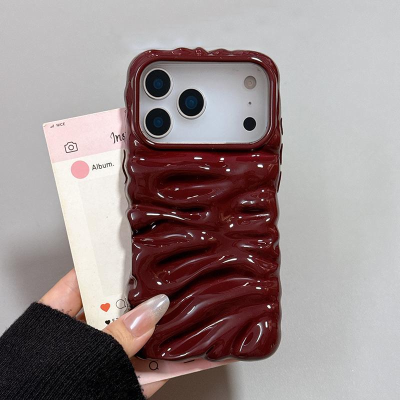Cute Cake Cream Pattern Glossy TPU Phone Case For For Iphone 17 16 Pro Max 1 14 Plus Air 13 Shockproof 3D Bumper Cover