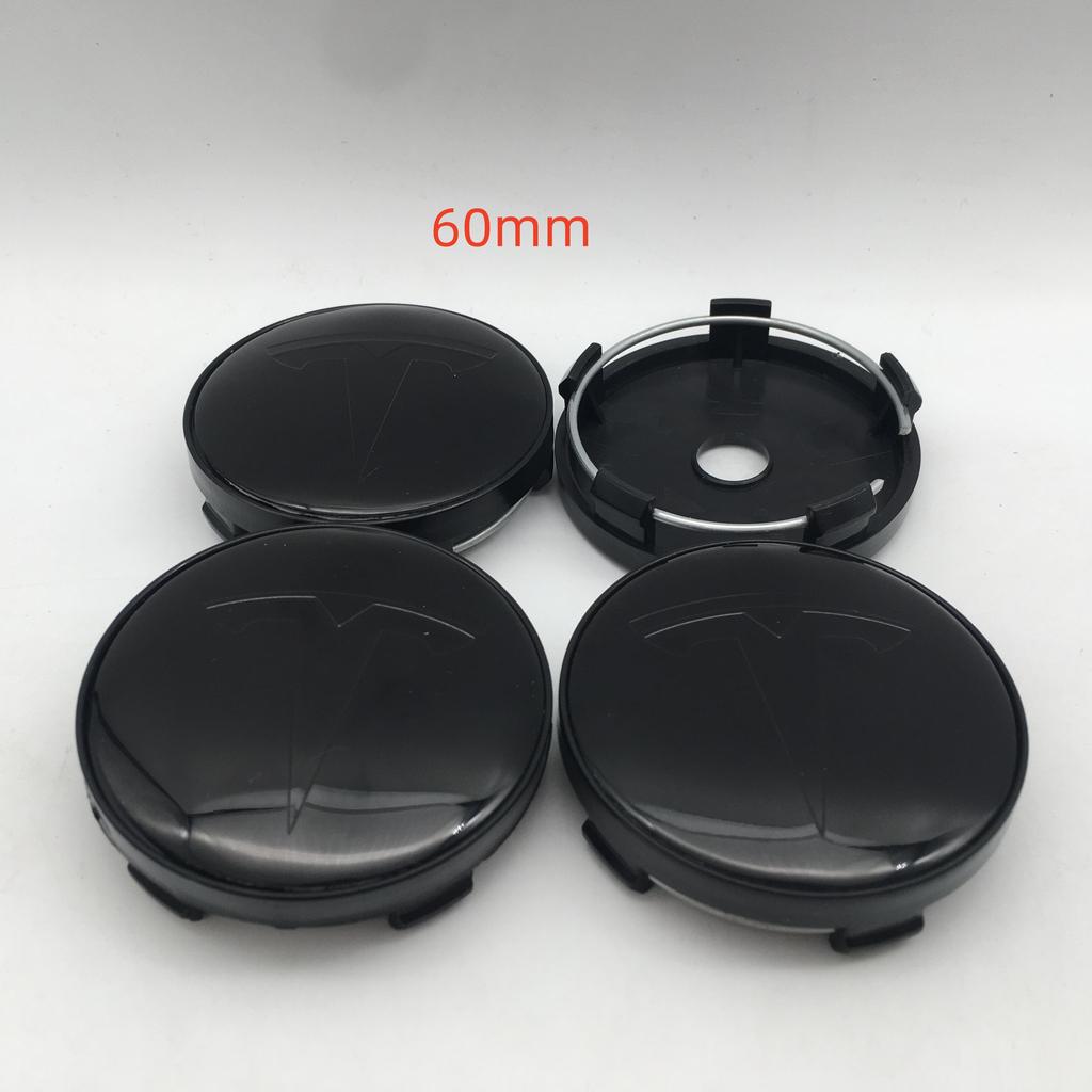 AAAIK1 20pcs 56mm 60mm 68mm For Tesla Model 3 Model Y Model S X Car emblem Wheel hub Center Cap Badge covers Decals Styling accessories